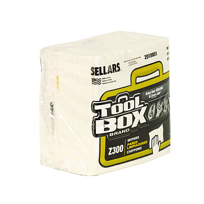 TOOLBOX Z300 Quarterfold Wipers, 1-Ply, 11.87 x 13, White, 12/Carton (SLR2010001)
