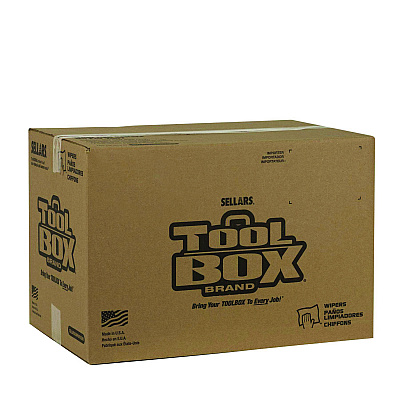 TOOLBOX Z400 Quarterfold Wipers, 1-Ply, 11.87 x 13, White, 12/Carton (SLR5010001)