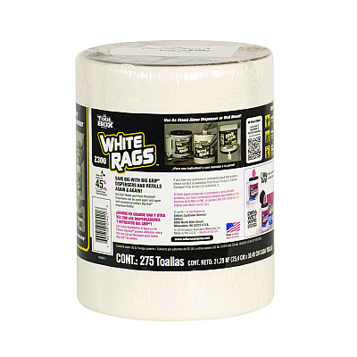 TOOLBOX Z300 Wipers Big Grip Refill, 1-Ply, 10 x 12, White, 6/Carton (SLR20421)