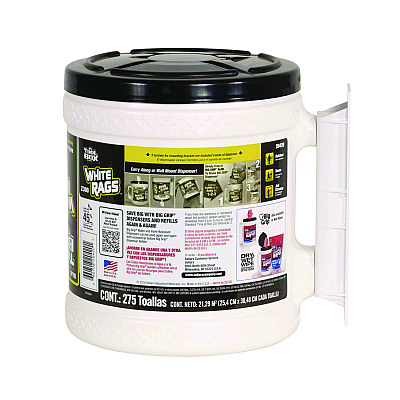 TOOLBOX Z300 Wipers Big Grip Dispenser, 1-Ply, 10 x 12, White, 2/Carton (SLR20420)