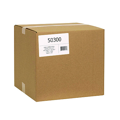 TOOLBOX Z400 Jumbo Roll Wipers, 1-Ply, 12.5 x 12, White (SLR50300)