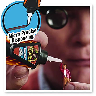 Gorilla Super Glue Micro Precise, 0.18 oz, Dries Clear (GOR102812)