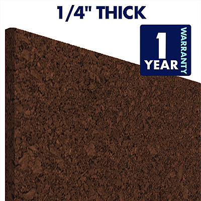 Quartet Cork Panel Bulletin Board, 12 x 12, Brown, 4 Panels/Pack (QRT101)