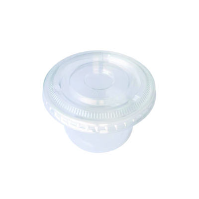 Boardwalk Souffle/Portion Cup Lids, Fits 3.25 oz to 5.5 oz Portion Cups, Clear, 2,500/Pack (BWKPRTLID4)