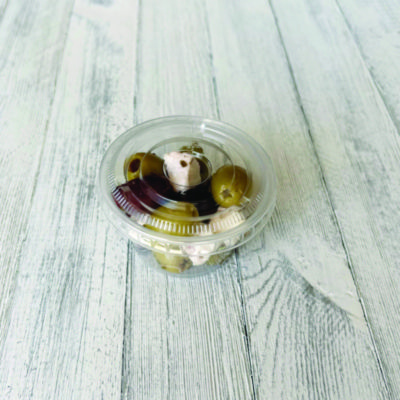 Boardwalk Souffle/Portion Cup Lids, Fits 3.25 oz to 5.5 oz Portion Cups, Clear, 2,500/Pack (BWKPRTLID4)