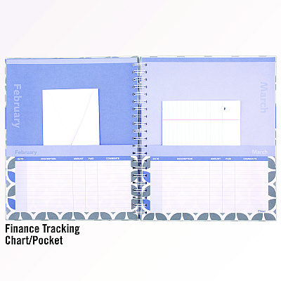 AT-A-GLANCE Day Runner Monthly Home Finance Organizer, 5 Column Format, Black/Green/White Cover, 11 x 9 Sheets, 30 Sheets/Book (DRN854431)
