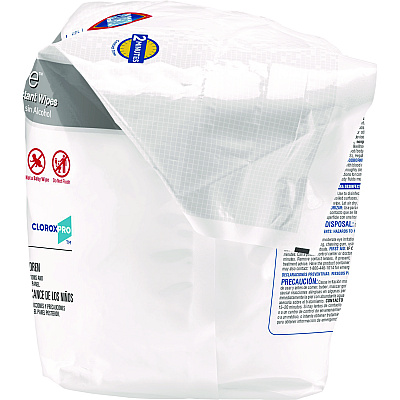Clorox Healthcare VersaSure Cleaner Disinfectant Wipes, 1-Ply, 12 x 12, Fragranced, White, 110/Pouch (CLO31761EA)