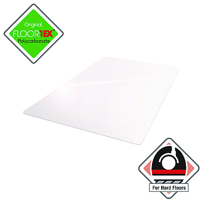 Floortex Cleartex Ultimat Polycarbonate Chair Mat for Hard Floors, 48" w x 60" l, Clear (FLRER1215219ER)