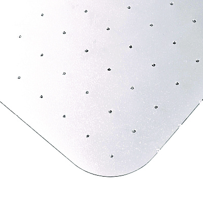 Floortex Ecotex Marlon BioPlus Rectangular Polycarbonate Chair Mat for Low/Medium Pile Carpets, Rectangular, 29 x 47, Clear (FLRNCCMFLBG0001)