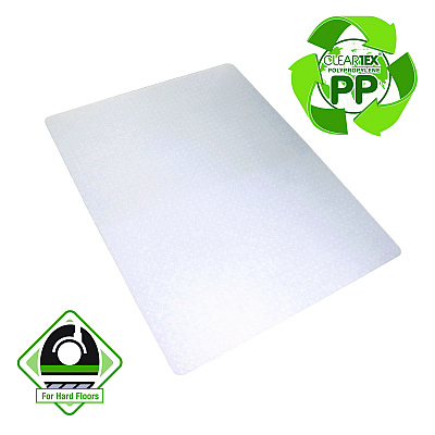 Floortex Cleartex Polypropylene Chair Mat for Carpets, 29" w x 46" l, Translucent (FLRNCMFLLGC0001)