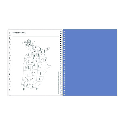 Blue Sky Lindley Weekly/Monthly Planner, Floral Artwork, 11 x 8.5, White/Blue/Green Cover, 12-Month (Jan to Dec): 2026 (100654)