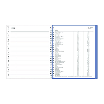 Blue Sky Lindley Monthly Planner, Floral Artwork, 10 x 8, White/Blue/Green Cover, 12-Month (Jan to Dec): 2026 (101582)