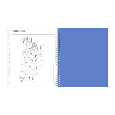 Blue Sky Lindley Monthly Planner, Floral Artwork, 10 x 8, White/Blue/Green Cover, 12-Month (Jan to Dec): 2026 (101582)
