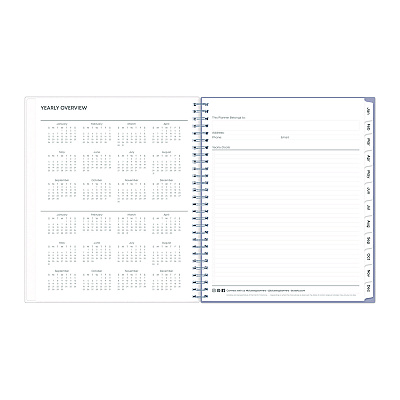 Blue Sky Rue Du Flore Monthly Planner, Floral Artwork, 10 x 8, Jade/Lavender Cover, 12-Month (Jan to Dec): 2026 (101605)