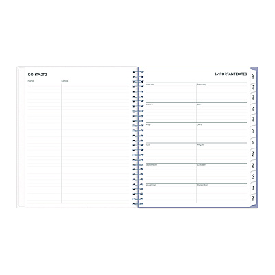 Blue Sky Rue Du Flore Monthly Planner, Floral Artwork, 10 x 8, Jade/Lavender Cover, 12-Month (Jan to Dec): 2026 (101605)