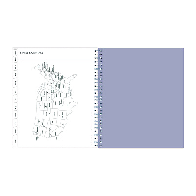 Blue Sky Rue Du Flore Monthly Planner, Floral Artwork, 10 x 8, Jade/Lavender Cover, 12-Month (Jan to Dec): 2026 (101605)