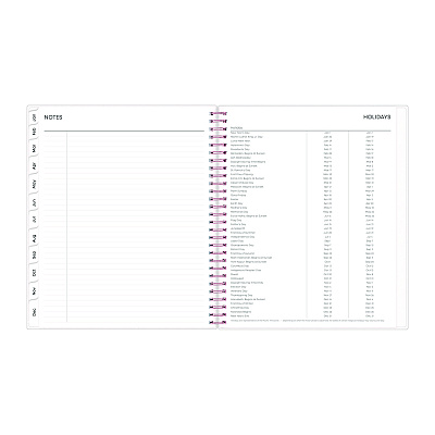 Blue Sky Joselyn Monthly Wirebound Planner, Floral Artwork, 10 x 8, Pink/Peach/Black Cover, 12-Month (Jan to Dec): 2026 (110395)