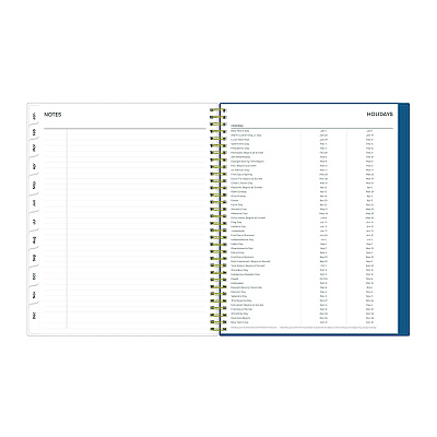 Blue Sky Bakah Blue Weekly/Monthly Planner, Floral Artwork, 11 x 8.5, Blue/White Cover, 12-Month (Jan to Dec): 2026 (137261)