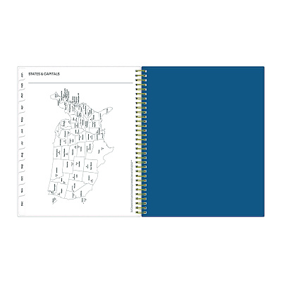 Blue Sky Bakah Blue Weekly/Monthly Planner, Floral Artwork, 11 x 8.5, Blue/White Cover, 12-Month (Jan to Dec): 2026 (137261)