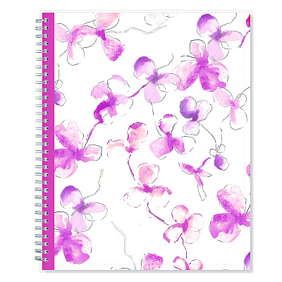 Blue Sky Breast Cancer Awareness Create-Your-Own Cover Weekly/Monthly Planner, Orchids Artwork, 11 x 8.5, 12-Month (Jan to Dec): 2026 (137268)