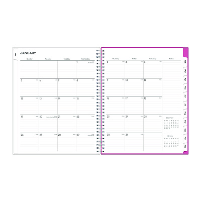 Blue Sky Breast Cancer Awareness Create-Your-Own Cover Weekly/Monthly Planner, Orchids Artwork, 11 x 8.5, 12-Month (Jan to Dec): 2026 (137268)