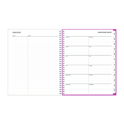 Blue Sky Breast Cancer Awareness Create-Your-Own Cover Weekly/Monthly Planner, Orchids Artwork, 11 x 8.5, 12-Month (Jan to Dec): 2026 (137268)