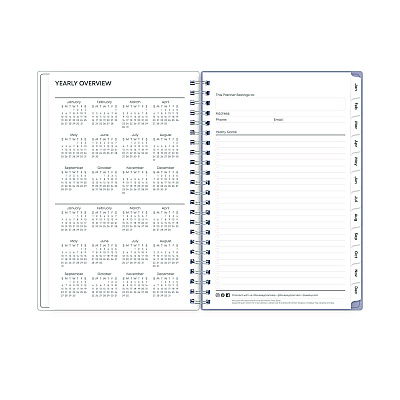 Blue Sky Laila Create-Your-Own Cover Weekly/Monthly Planner, Wildflower Artwork, 8 x 5, Purple/Blue/Pink, 12-Month (Jan to Dec): 2026 (137276)