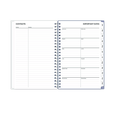 Blue Sky Laila Create-Your-Own Cover Weekly/Monthly Planner, Wildflower Artwork, 8 x 5, Purple/Blue/Pink, 12-Month (Jan to Dec): 2026 (137276)