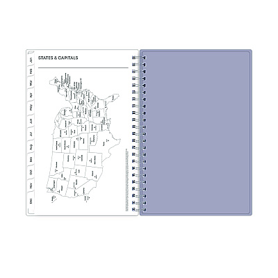 Blue Sky Laila Create-Your-Own Cover Weekly/Monthly Planner, Wildflower Artwork, 8 x 5, Purple/Blue/Pink, 12-Month (Jan to Dec): 2026 (137276)