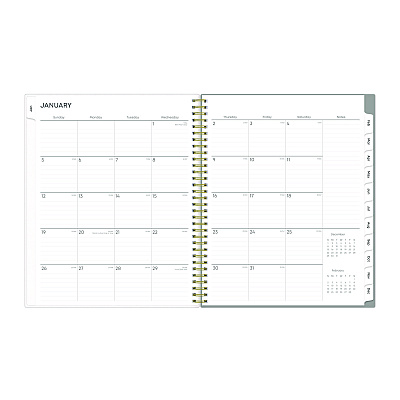 Blue Sky Sophie Frosted Weekly/Monthly Planner, Floral Artwork, 11 x 8.5, Multicolor Cover, 12-Month (Jan to Dec): 2026 (140087)
