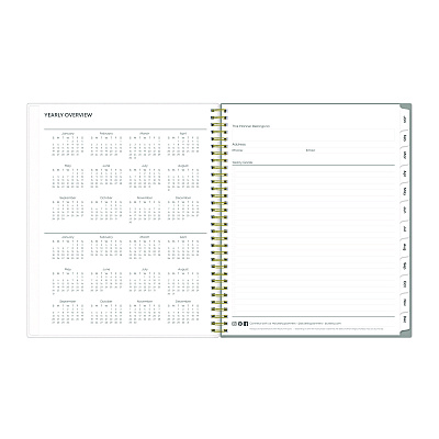 Blue Sky Sophie Frosted Weekly/Monthly Planner, Floral Artwork, 11 x 8.5, Multicolor Cover, 12-Month (Jan to Dec): 2026 (140087)