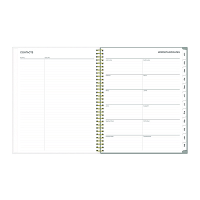 Blue Sky Sophie Frosted Weekly/Monthly Planner, Floral Artwork, 11 x 8.5, Multicolor Cover, 12-Month (Jan to Dec): 2026 (140087)