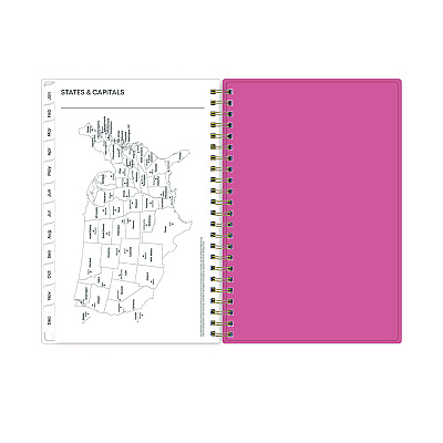 Blue Sky Fly By Frosted Weekly/Monthly Planner, Butterflies Artwork, 8 x 5, Blush/Pink Cover, 12-Month (Jan to Dec): 2026 (140196)