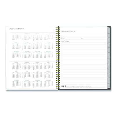 Blue Sky Kelly Ventura Midnight Garden Weekly/Monthly Planner, Floral Artwork, 11 x 8.5, Multicolor Cover, 12-Month (Jan to Dec): 2026 (140944)