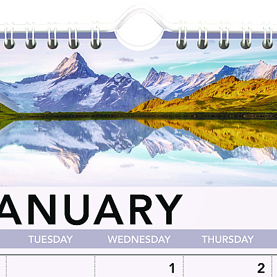 AT-A-GLANCE Landscape Monthly Wall Calendar, Landscapes Photography, 12 x 12, White/Multicolor Sheets, 12-Month (Jan to Dec): 2026 (88200)