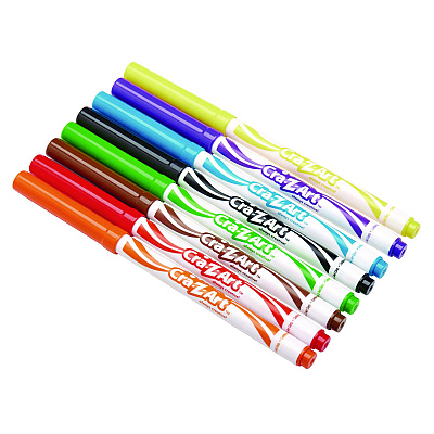 Cra-Z-Art Washable Fineline Markers Classpack, Fine Bullet Tip, Eight Assorted Colors, 200/Set (CZA740071)