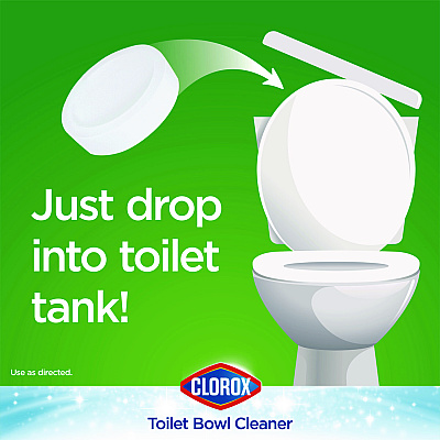 Clorox Ultra Clean Toilet Tablets Bleach, 3.5 oz Tablet, 2/Pack (CLO30024PK)
