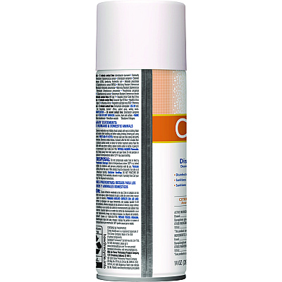 Clorox Healthcare Citrace Hospital Disinfectant and Sanitizer, Citrus, 14 oz Aerosol Spray, 12/Carton (CLO49100)