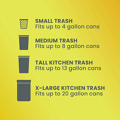 Glad ForceFlex Kitchen Drawstring Trash Bags, 13 gal, Gain Original Scent, 24" x 27.38", White, 80/Box (CLO78900BX)