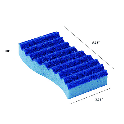 Americo Scrubex Scrub Sponge, 5.63 x 3.38, 0.88" Thick, Blue, 40/Carton (AMF552101)