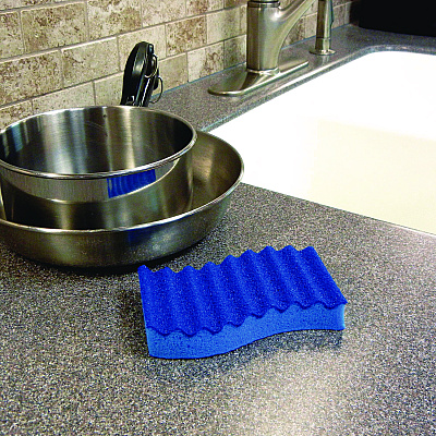 Americo Scrubex Scrub Sponge, 5.63 x 3.38, 0.88" Thick, Blue, 40/Carton (AMF552101)