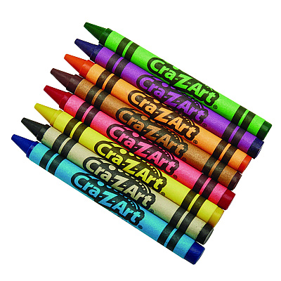 Cra-Z-Art Crayons, 8 Assorted Colors, 8/Pack (CZA1021248)