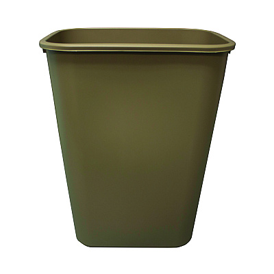 Impact Soft-Sided Wastebasket, 41 qt, Polyethylene, Beige (IMP7703BEI)