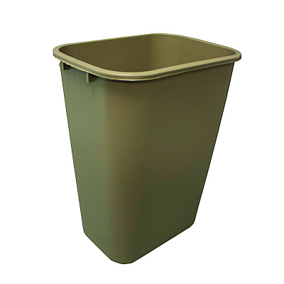 Impact Soft-Sided Wastebasket, 41 qt, Polyethylene, Beige (IMP7703BEI)