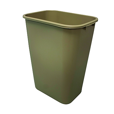 Impact Soft-Sided Wastebasket, 41 qt, Polyethylene, Beige (IMP7703BEI)