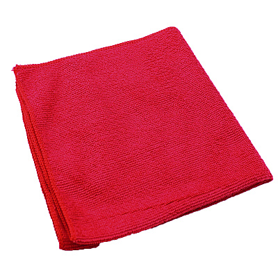 Impact Lightweight Microfiber Cloths, 16 x 16, Red, 240/Carton (IMPLFK451)