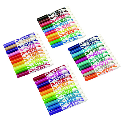 Cra-Z-Art Super Washable Markers, Broad Bullet Tip, Assorted Colors, 40/Set (CZA740106)