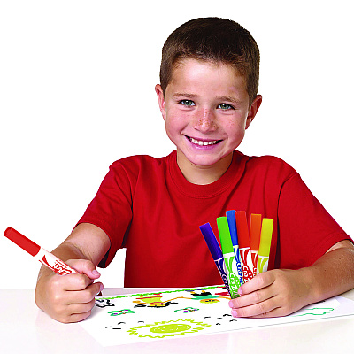 Cra-Z-Art Super Washable Markers, Broad Bullet Tip, Assorted Colors, 40/Set (CZA740106)