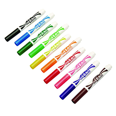 Cra-Z-Art Super Washable Markers, Broad Bullet Tip, Assorted Colors, 10/Set (CZA1000224)