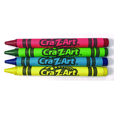 Cra-Z-Art Washable Crayons, Assorted, 4/Pack (CZA10314200)